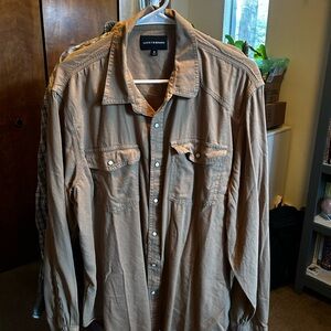 Lucky Brand Men's Tan Shirt Jacket